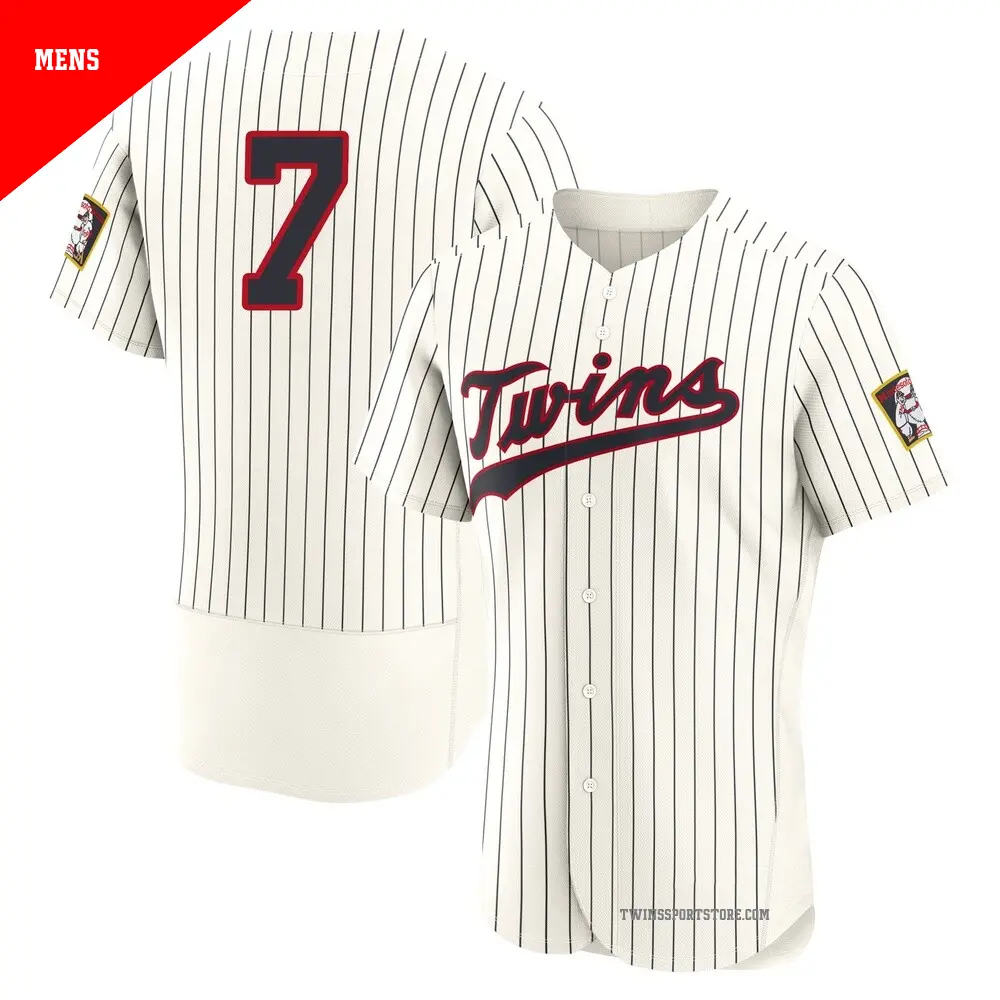 Men's #7 Joe Mauer Minnesota Twins Cream Limited Stadium 2026